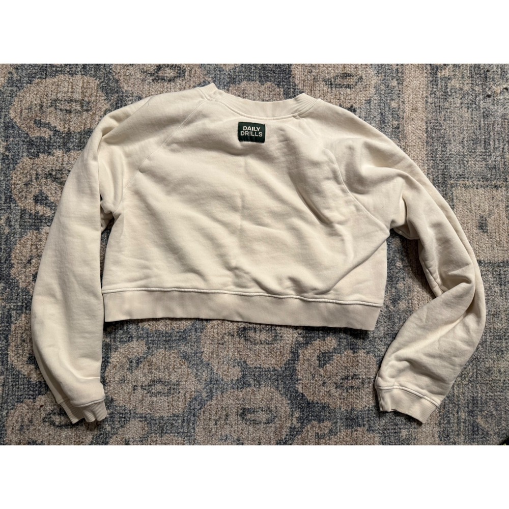 Daily Drills Cropped Sweatshirt Small Reversible Excellent Condition with Flaw